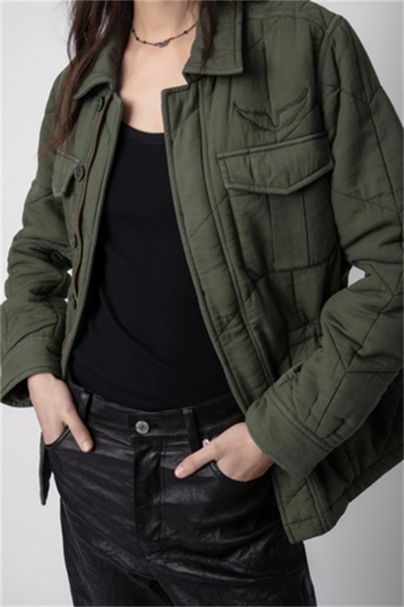 Zadig & Voltaire Kayak Jacket Khaki | ZV-256416