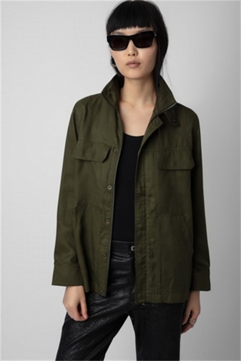 Zadig & Voltaire Kayaka Jacket Zielone | ZV-256414