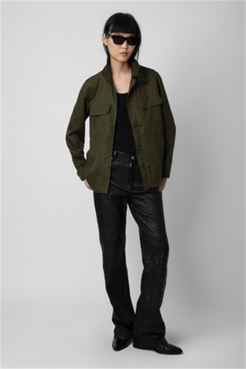 Zadig & Voltaire Kayaka Jacket Zielone | ZV-256414