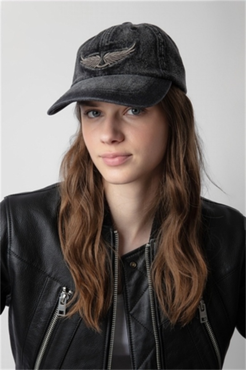 Zadig & Voltaire Klelia Rock Baseball Cap Czarne | ZV-255814