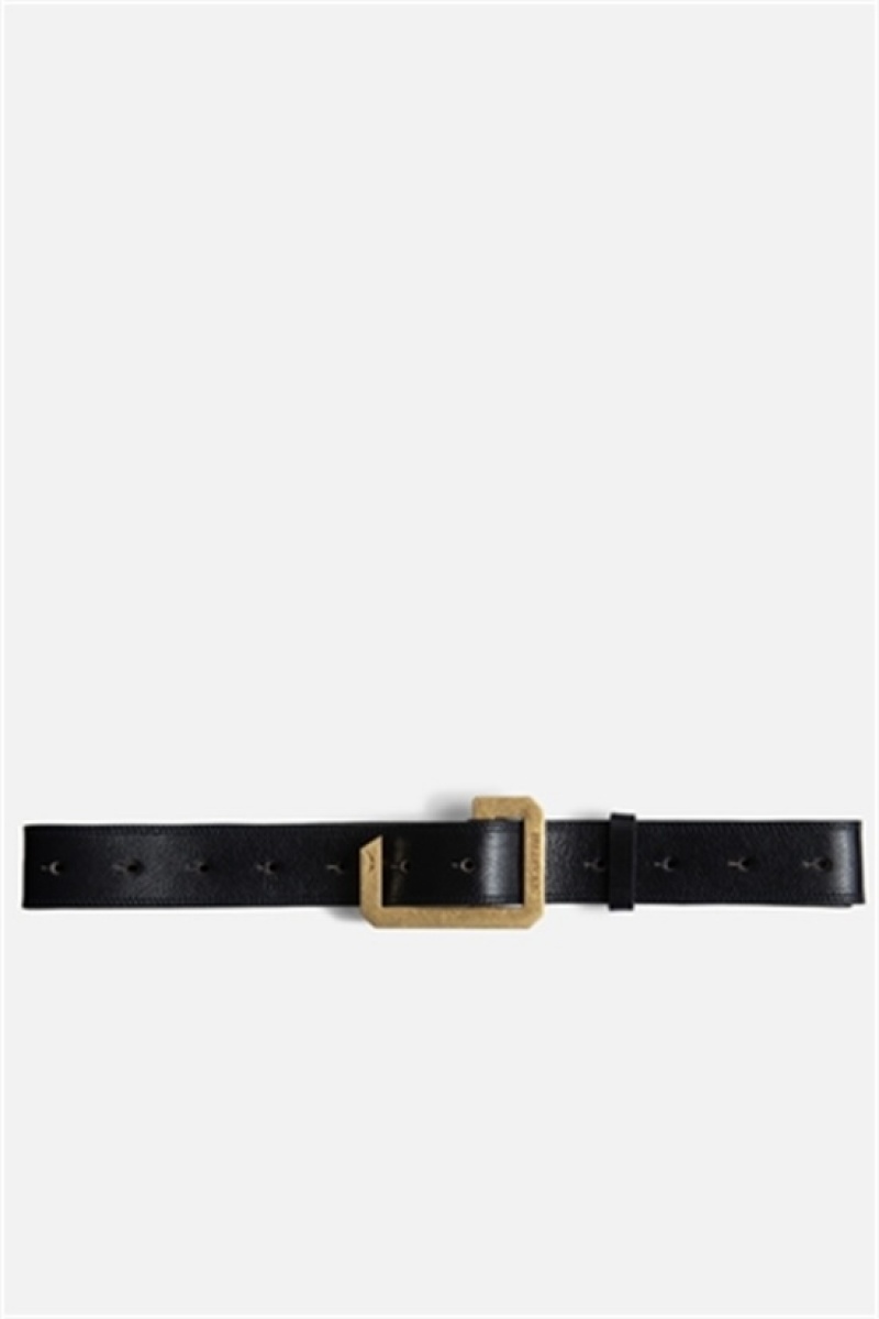 Zadig & Voltaire La Cecilia 35 Mm Belt Ciemny Niebieskie | ZV-255828