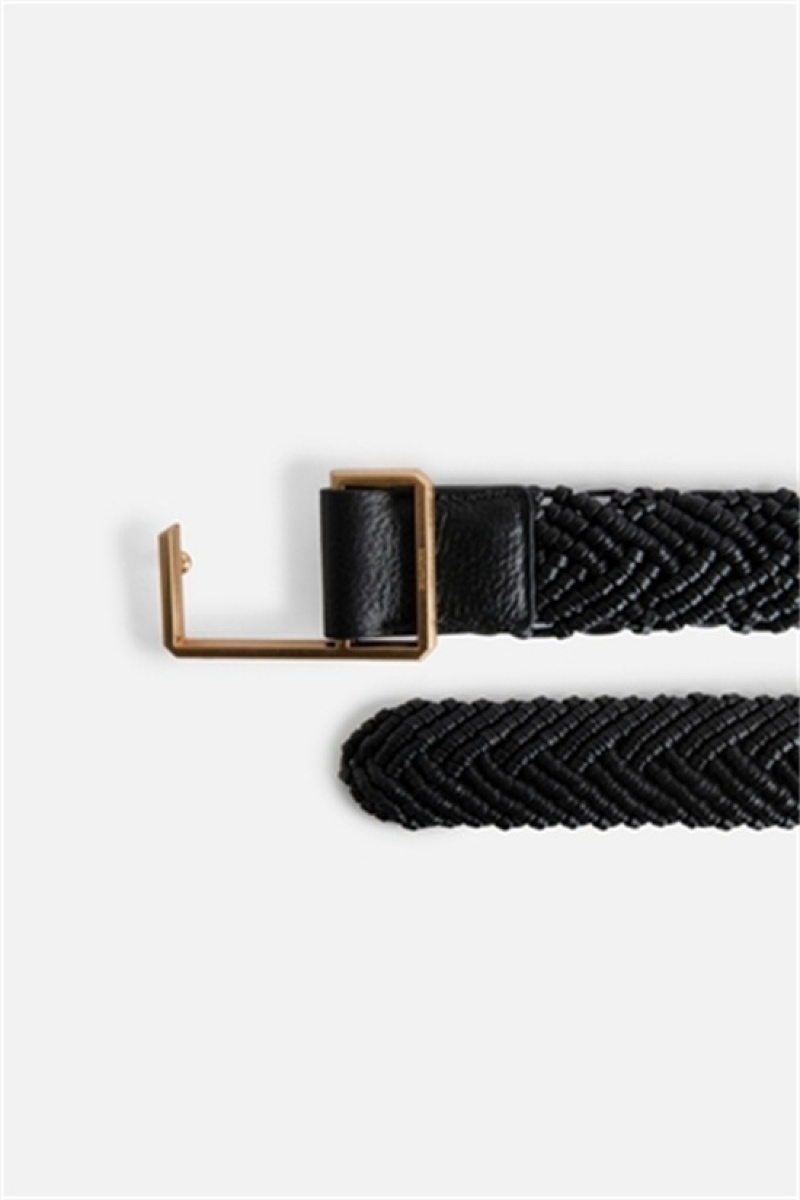 Zadig & Voltaire La Cecilia Belt Obsession 35mm Czarne | ZV-255831