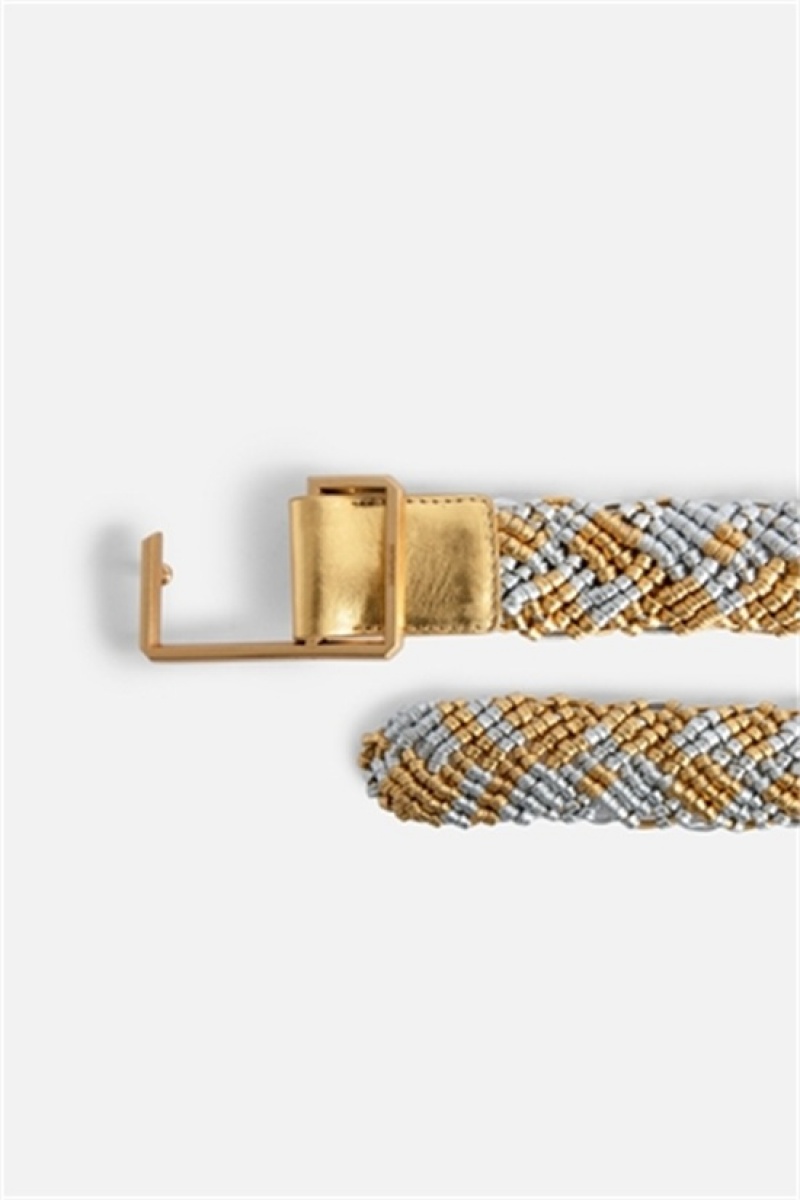 Zadig & Voltaire La Cecilia Obsession Belt Złote | ZV-255830