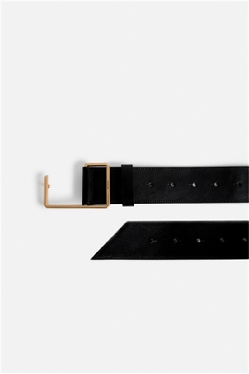 Zadig & Voltaire La Cecilia Obsession Belt Czarne | ZV-255825