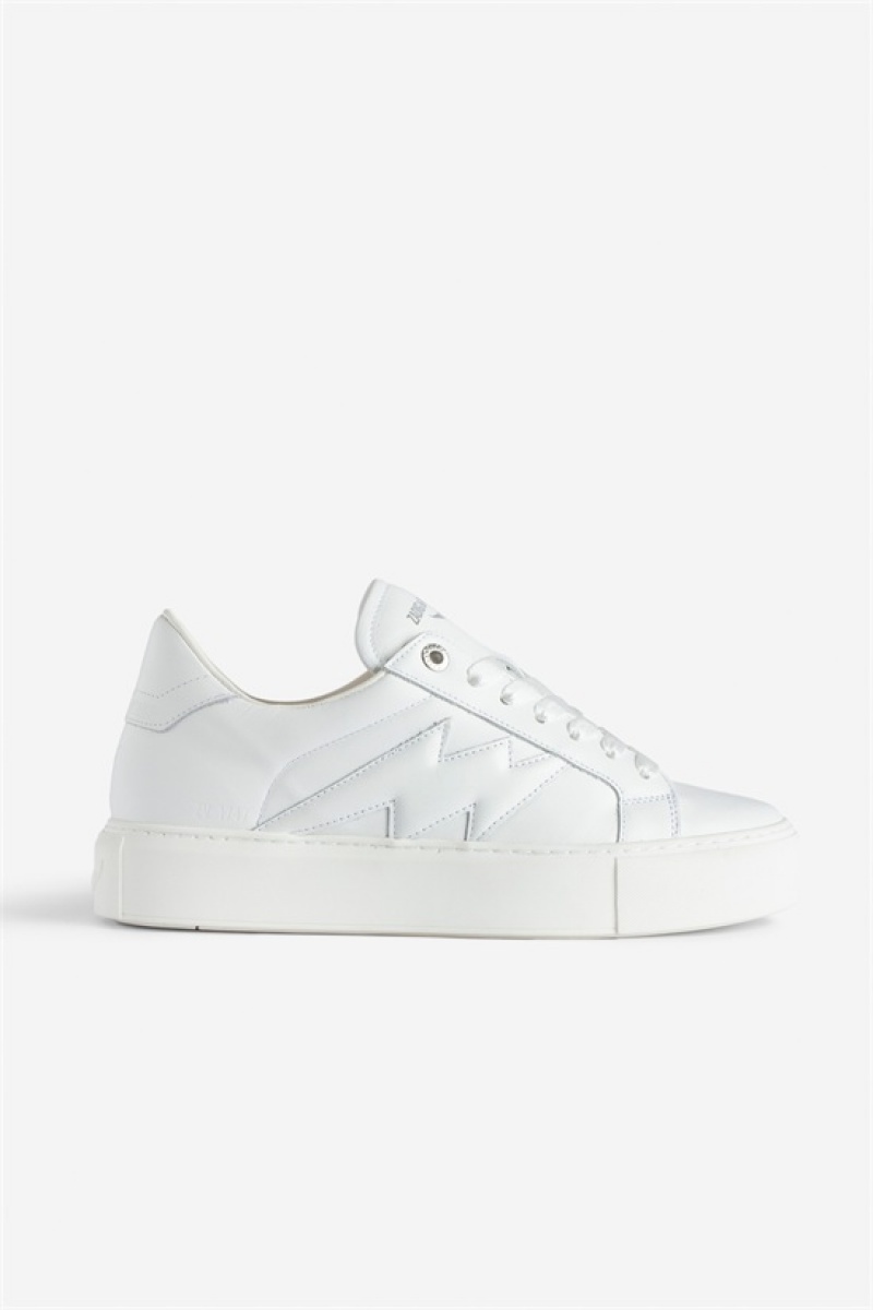 Zadig & Voltaire La Flash Chunky Sneakers Białe | ZV-255776