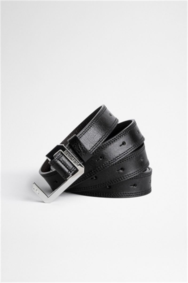 Zadig & Voltaire Le Cecilia Belt Czarne | ZV-255832