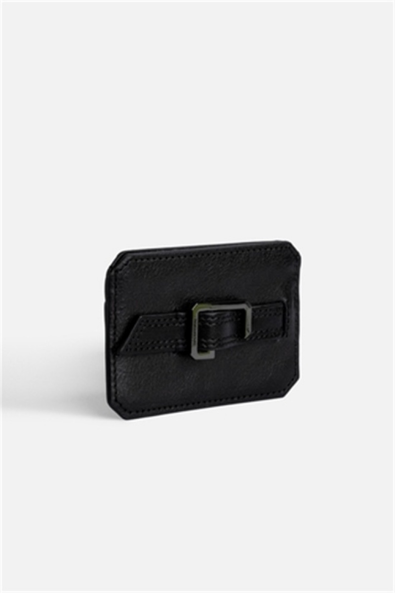 Zadig & Voltaire Le Cecilia Pass Card Holder Czarne | ZV-255941