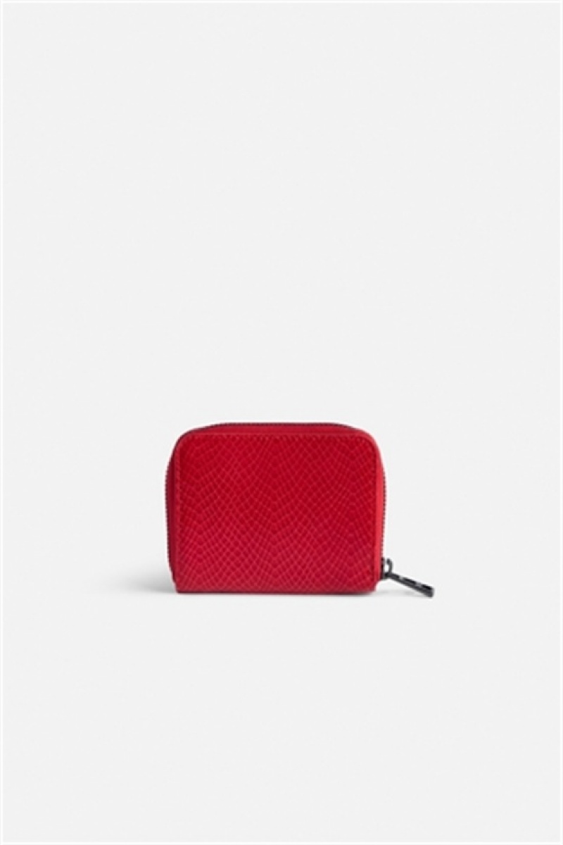 Zadig & Voltaire Mini Glossy Wallet Czerwone | ZV-255934