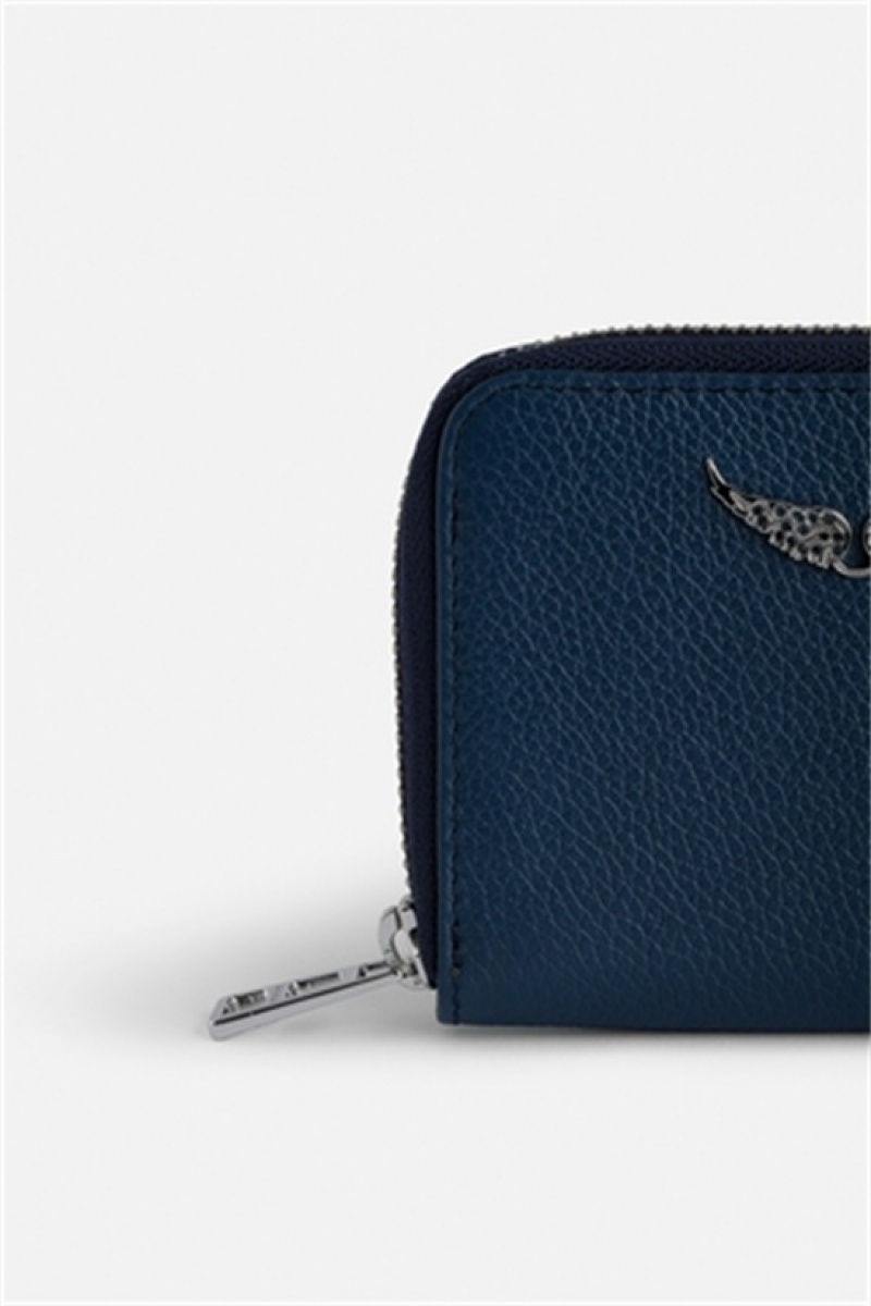 Zadig & Voltaire Mini Wallet Granatowe | ZV-255939