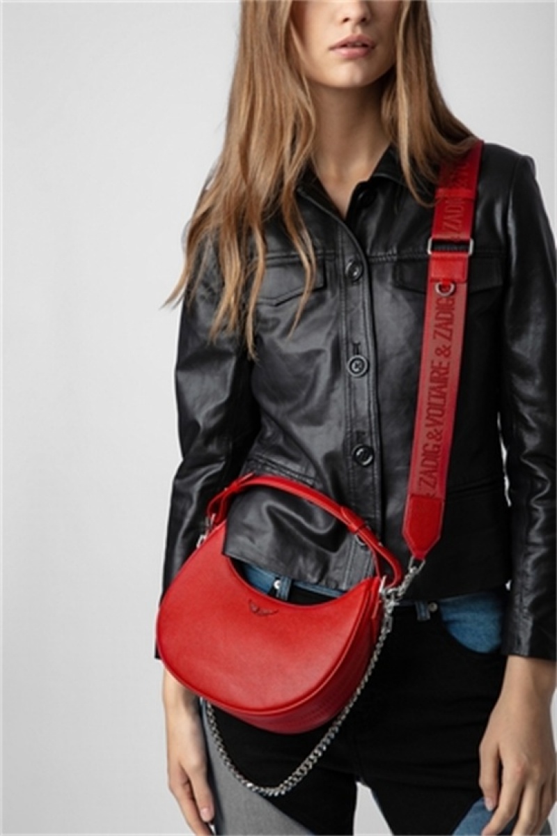 Zadig & Voltaire Moonrock Bag Czerwone | ZV-256050