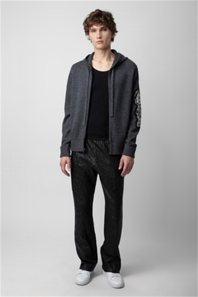 Zadig & Voltaire Oliver Cardigan Ciemny Szare | ZV-255763