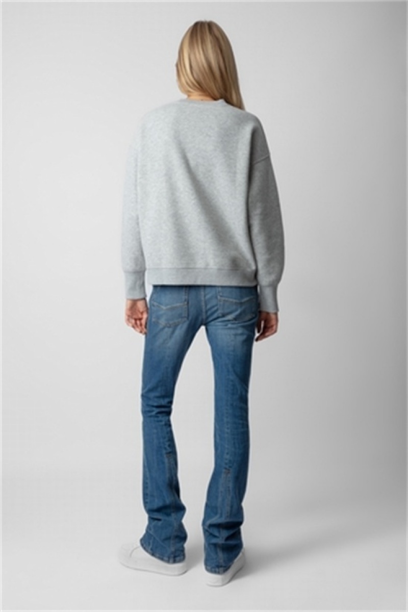 Zadig & Voltaire Oscar Je T'aime Sweatshirt Szare | ZV-256252