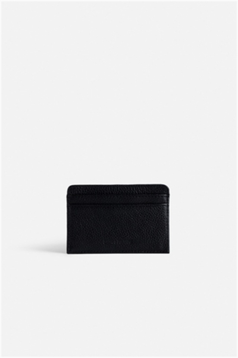 Zadig & Voltaire Pass Card Holder Czarne Złote | ZV-255943