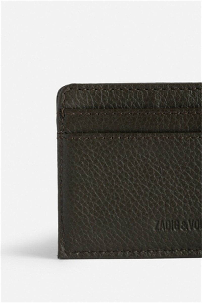 Zadig & Voltaire Pass Card Holder Khaki | ZV-255945