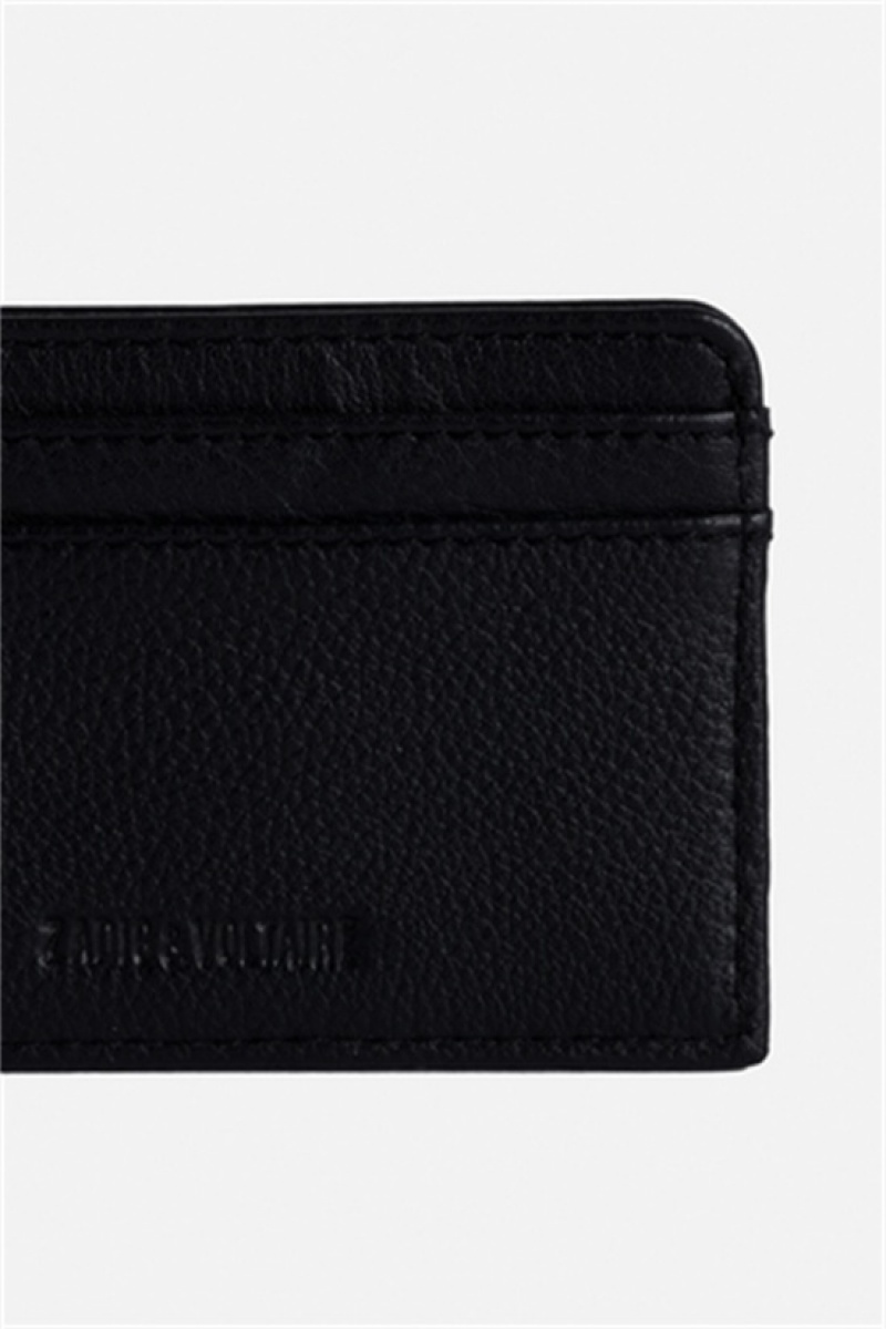 Zadig & Voltaire Pass Plumetis Wallet Czarne | ZV-255948