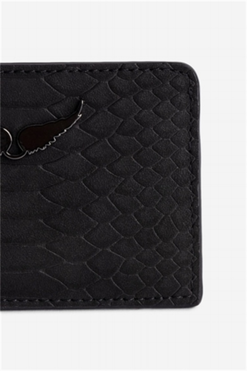 Zadig & Voltaire Pass Soft Wallet Czarne | ZV-255952