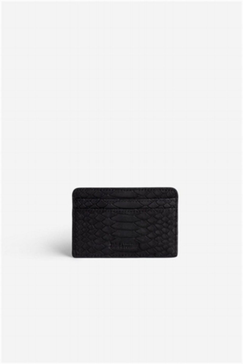 Zadig & Voltaire Pass Soft Wallet Czarne | ZV-255952