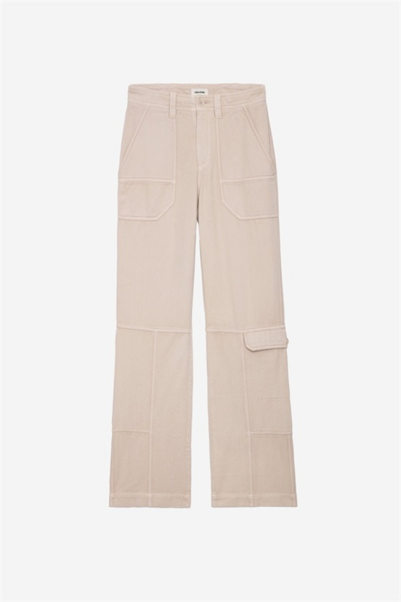 Zadig & Voltaire Pepper Pants Beżowe | ZV-256222