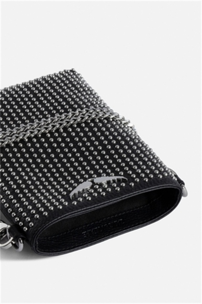 Zadig & Voltaire Pouch Rock Clutch Czarne | ZV-256071