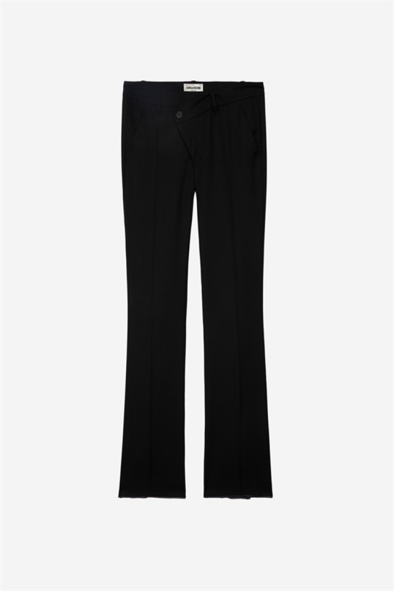 Zadig & Voltaire Poxy Pants Czarne | ZV-256229