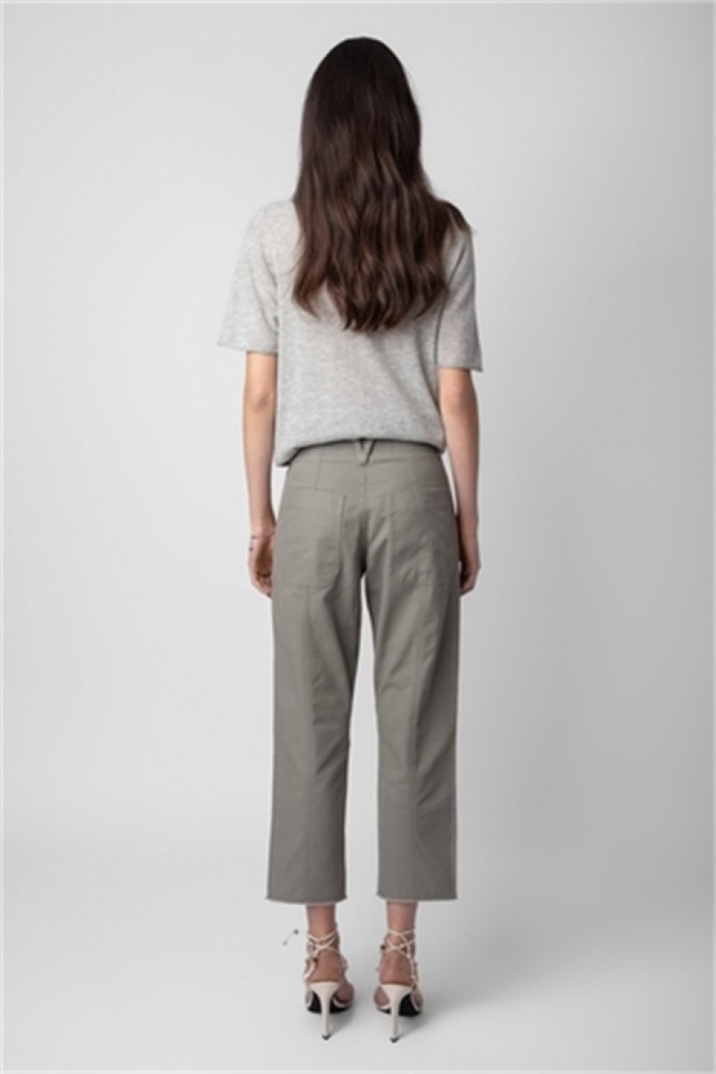 Zadig & Voltaire Project Pants Khaki | ZV-256217