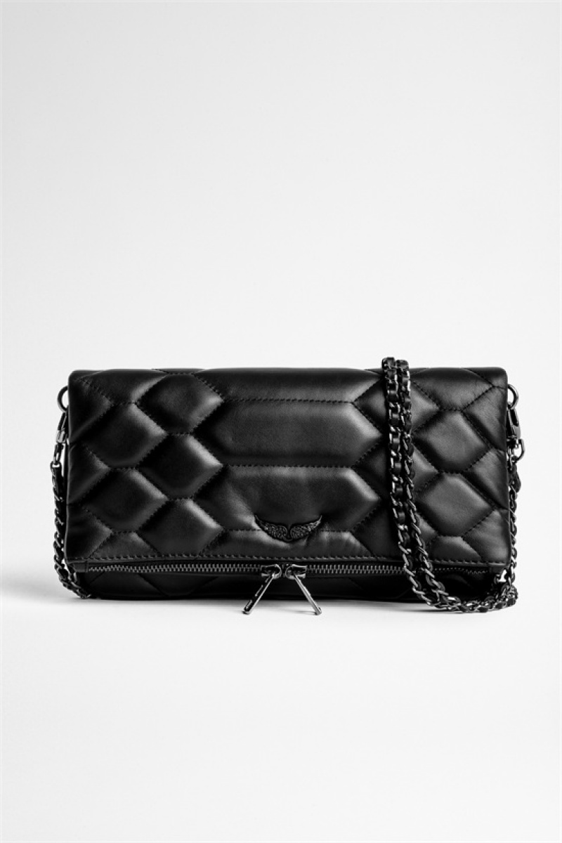 Zadig & Voltaire Rock Mat Scale Bag Czarne | ZV-256174