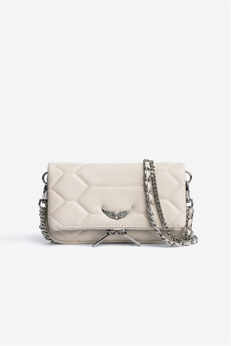 Zadig & Voltaire Rock Nano Xl Mat Bag Beżowe | ZV-256102