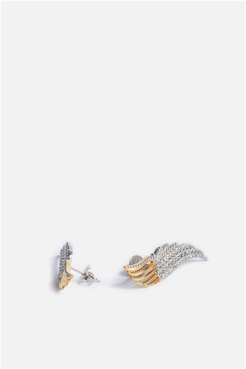 Zadig & Voltaire Rock Over Earrings Złote | ZV-255888