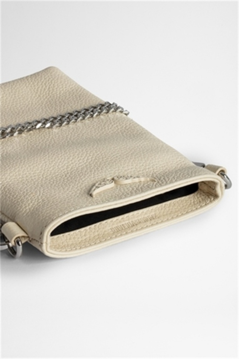 Zadig & Voltaire Rock Phone Pouch Beżowe | ZV-256075