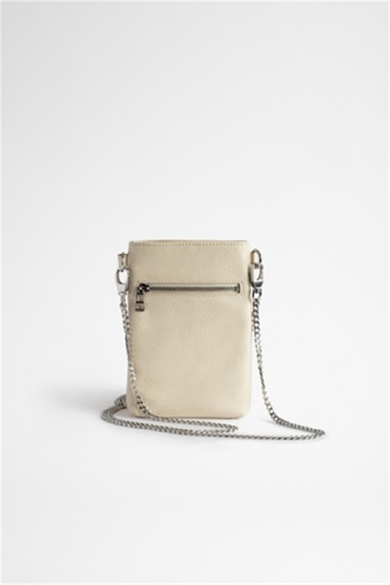 Zadig & Voltaire Rock Phone Pouch Beżowe | ZV-256075