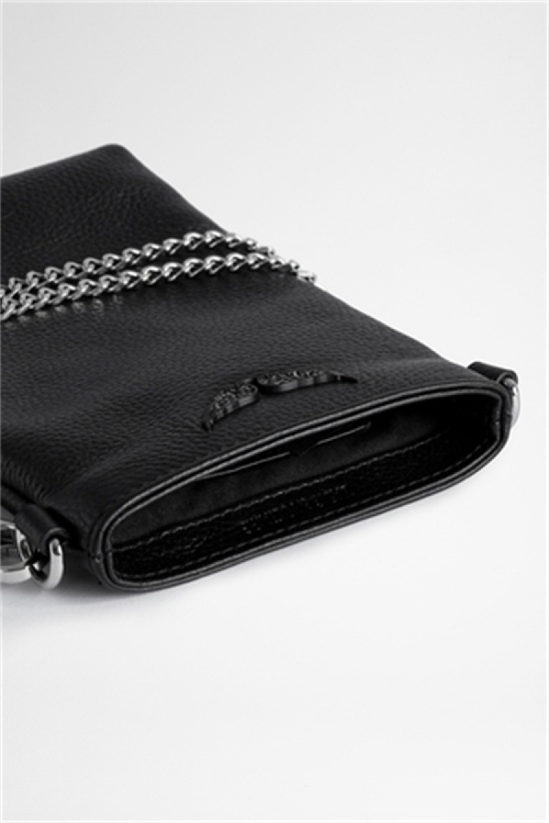 Zadig & Voltaire Rock Phone Pouch Czarne | ZV-256074