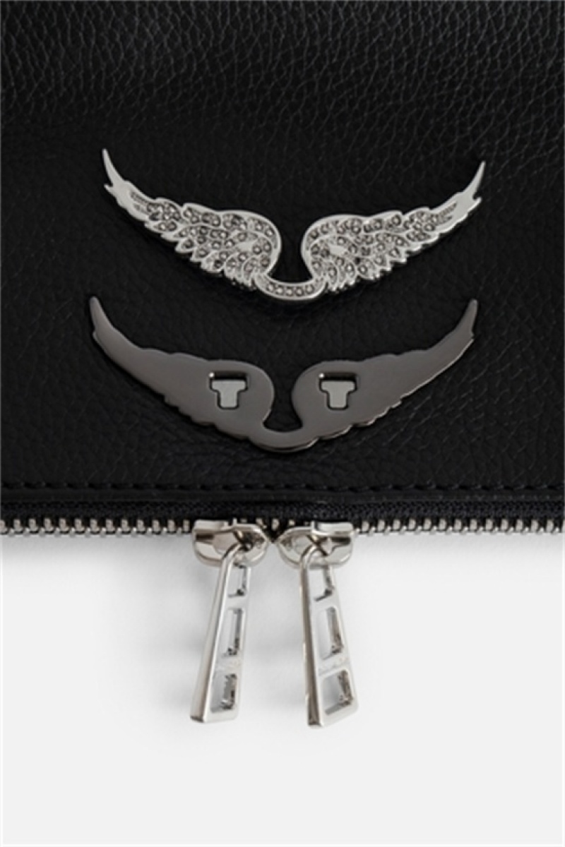 Zadig & Voltaire Rock Swing Your Wings Bag Czarne | ZV-256180