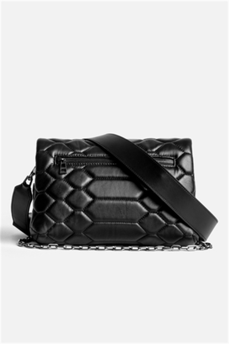 Zadig & Voltaire Rocky Mat Scale Bag Czarne | ZV-256113