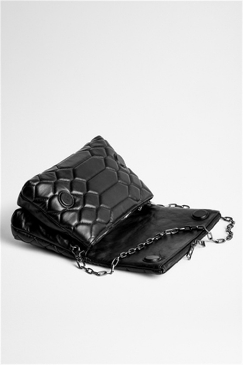 Zadig & Voltaire Rocky Mat Scale Bag Czarne | ZV-256113