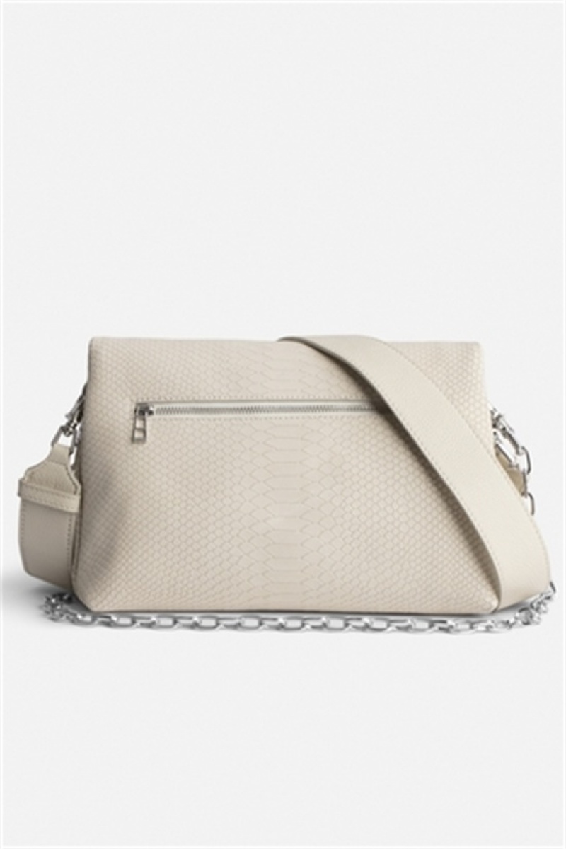 Zadig & Voltaire Rocky Soft Savage Bag Beżowe | ZV-256042