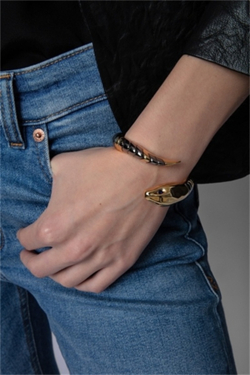 Zadig & Voltaire Snake Bracelet Złote | ZV-255879