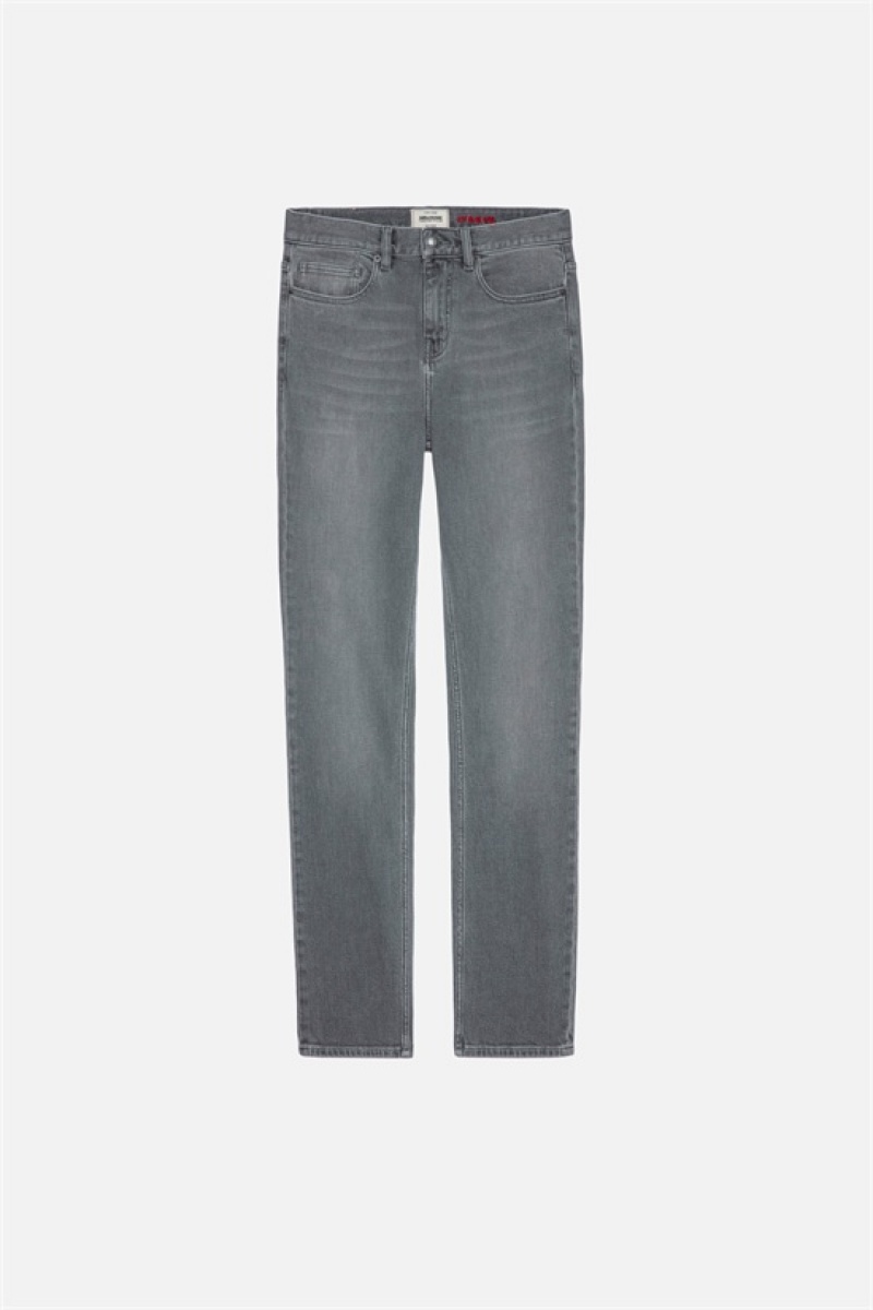 Zadig & Voltaire Steeve Jeans Szare | ZV-255735