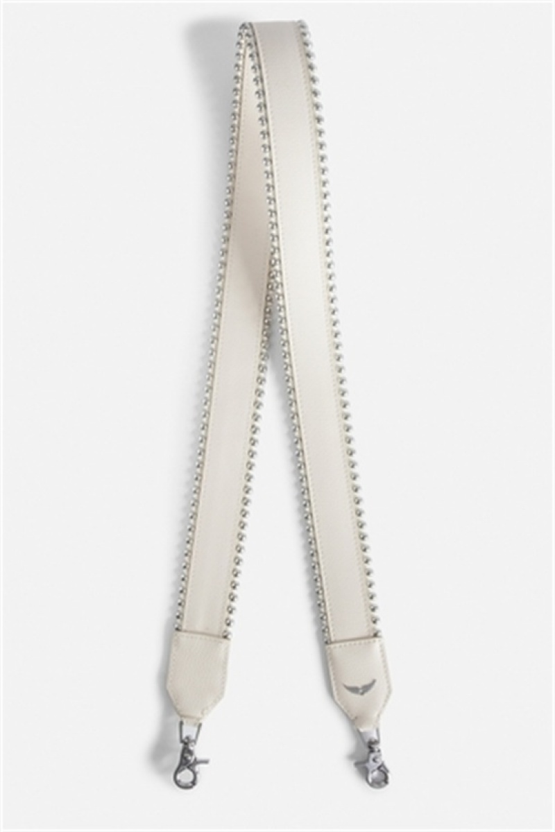 Zadig & Voltaire Studs Piping Paskiem Beżowe | ZV-255958