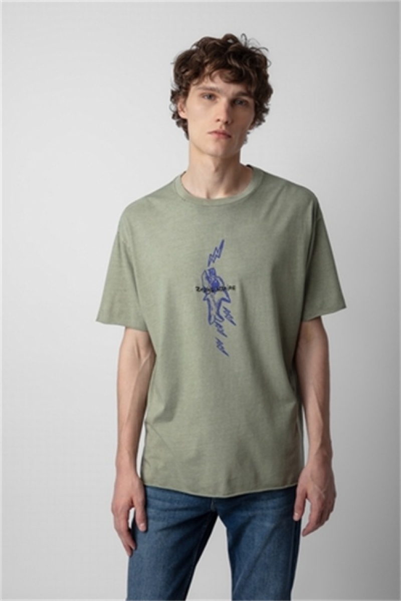 Zadig & Voltaire Thilo T-shirt Khaki | ZV-255683