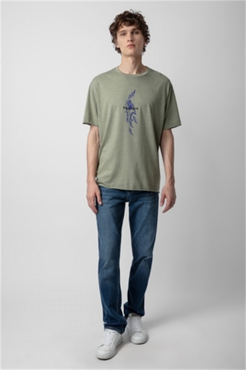 Zadig & Voltaire Thilo T-shirt Khaki | ZV-255683