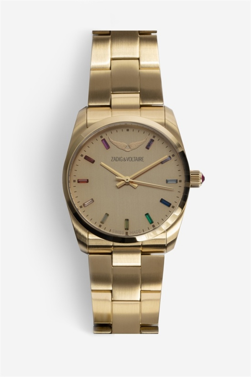 Zadig & Voltaire Time2love Watch Złote | ZV-255846