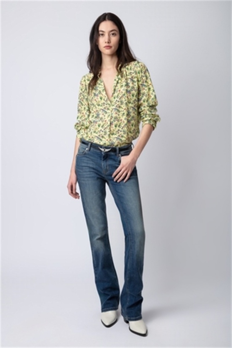 Zadig & Voltaire Tink Shirt Żółte | ZV-256324