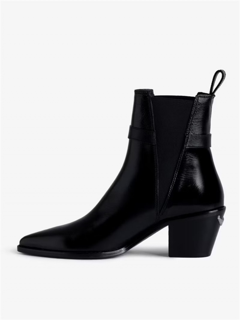 Zadig & Voltaire Tyler Ankle Boots Czarne | ZV-255659