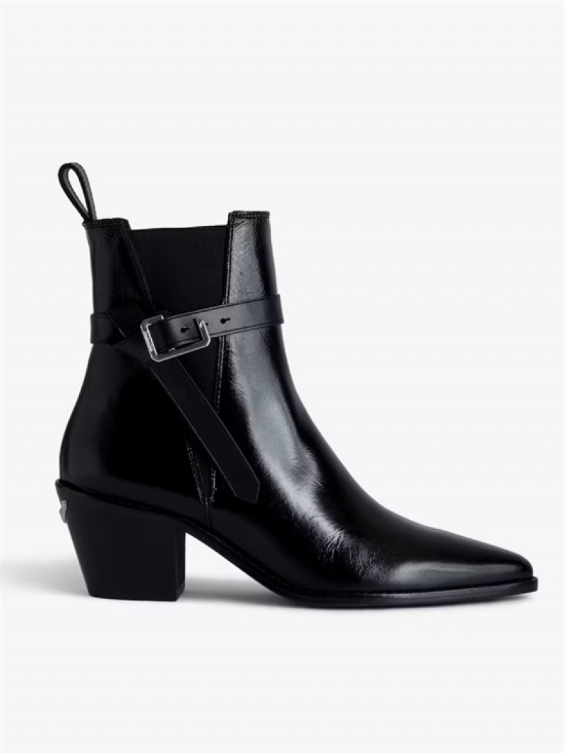 Zadig & Voltaire Tyler Ankle Boots Czarne | ZV-255659