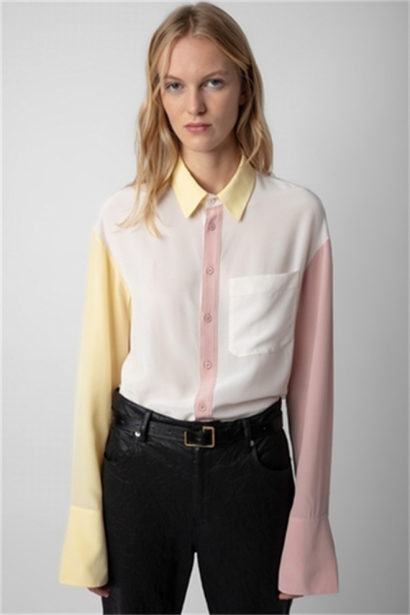 Zadig & Voltaire Tyrone Shirt Białe | ZV-256321