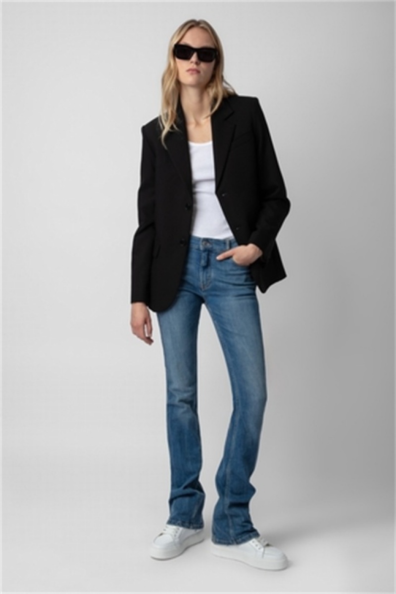 Zadig & Voltaire Vanille Mon Amour Blazer Czarne | ZV-256359