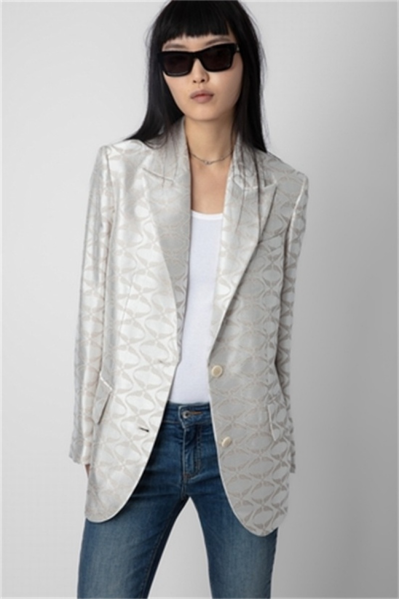 Zadig & Voltaire Vicka Wings Jacquard Blazer Scout | ZV-256356