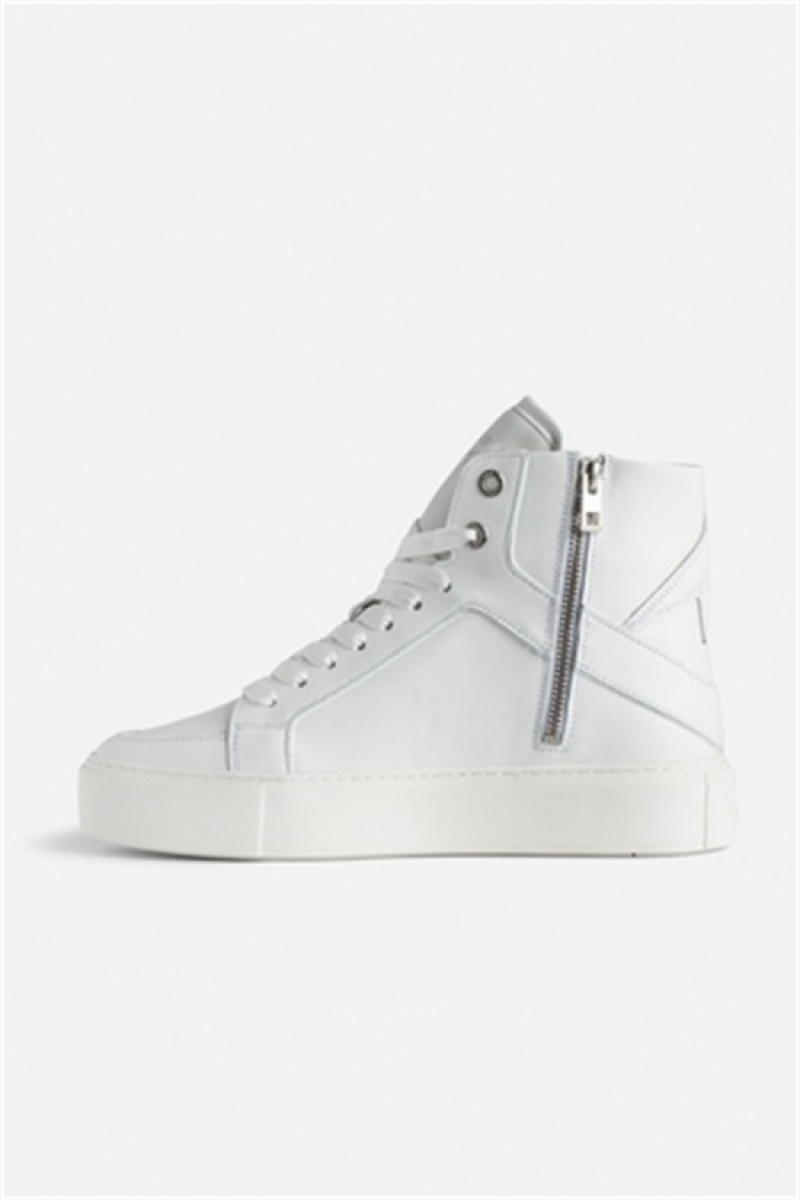 Zadig & Voltaire Zv1747 High Chunky Sneakers Białe | ZV-255775