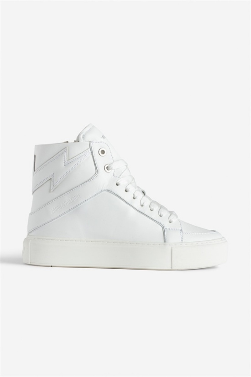 Zadig & Voltaire Zv1747 High Chunky Sneakers Białe | ZV-255775