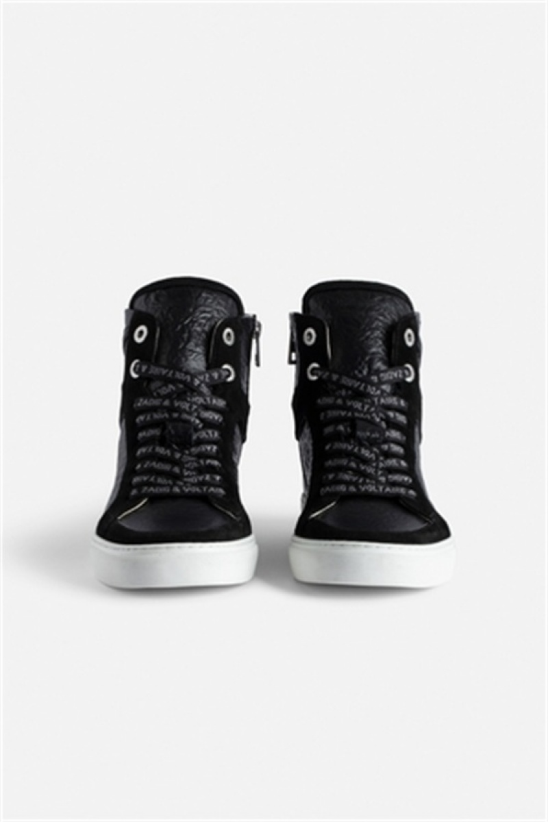 Zadig & Voltaire Zv1747 High High-top Trainers Czarne | ZV-255774